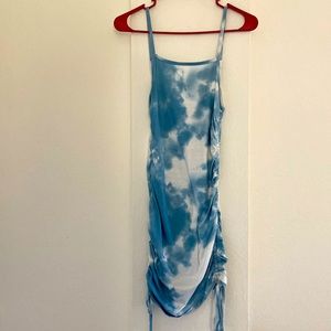 Gorgeous white and blue fitting dress